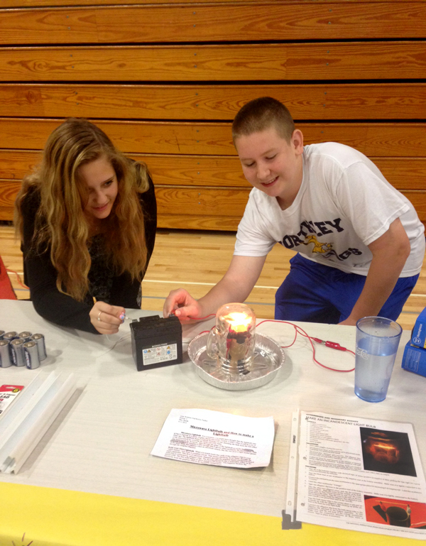 PEEP students experimenting with energy